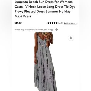 V Neck loose maxi dress